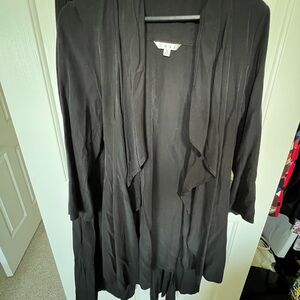 CAbi Black Knit Cardigan and Pants Set